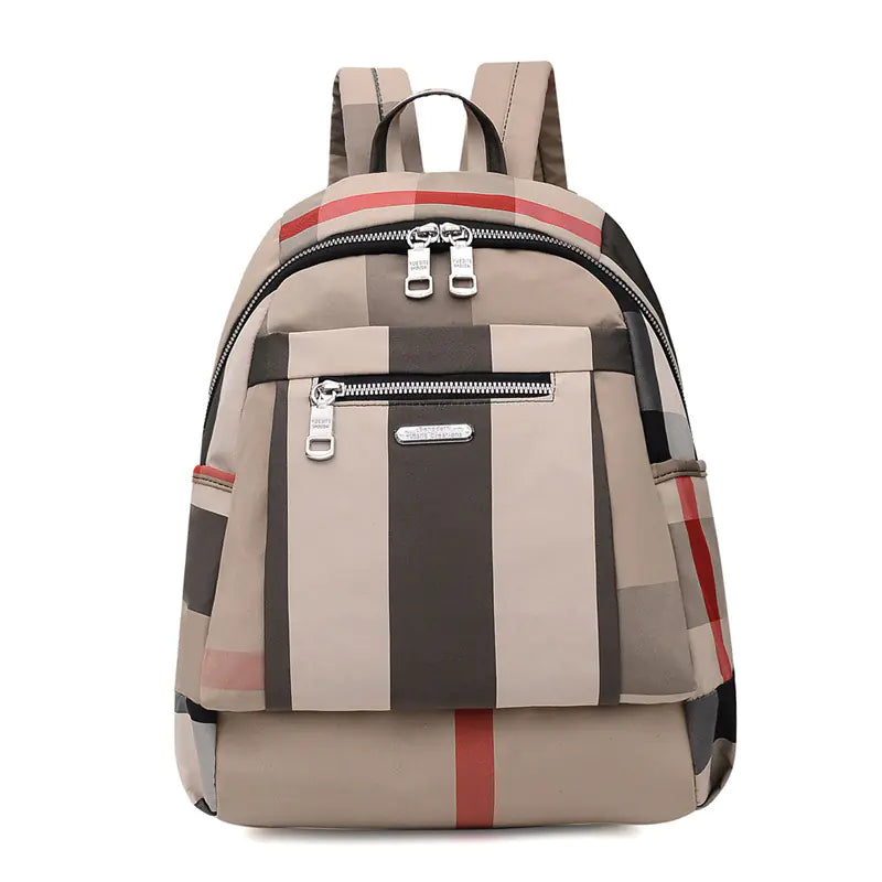Fashion Patchwork Oxford Cloth Backpack for Women & Men