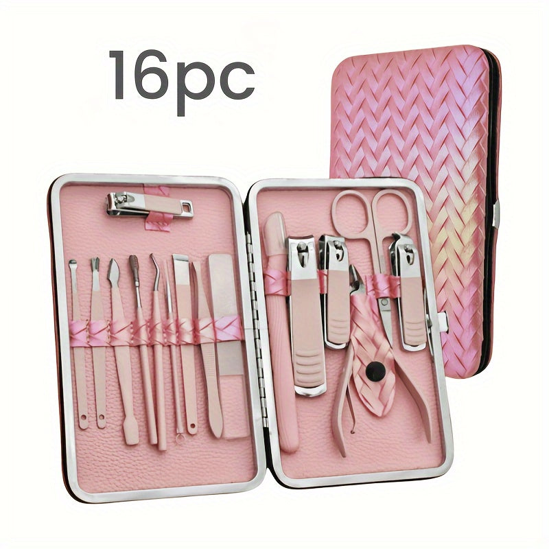 Nail Clipper Nail Tool Kit With Portable Travel Case, Cuticle And Cutter Kit, Professional Nail Clipper Pedicure Kit, Travel Beauty Kit
