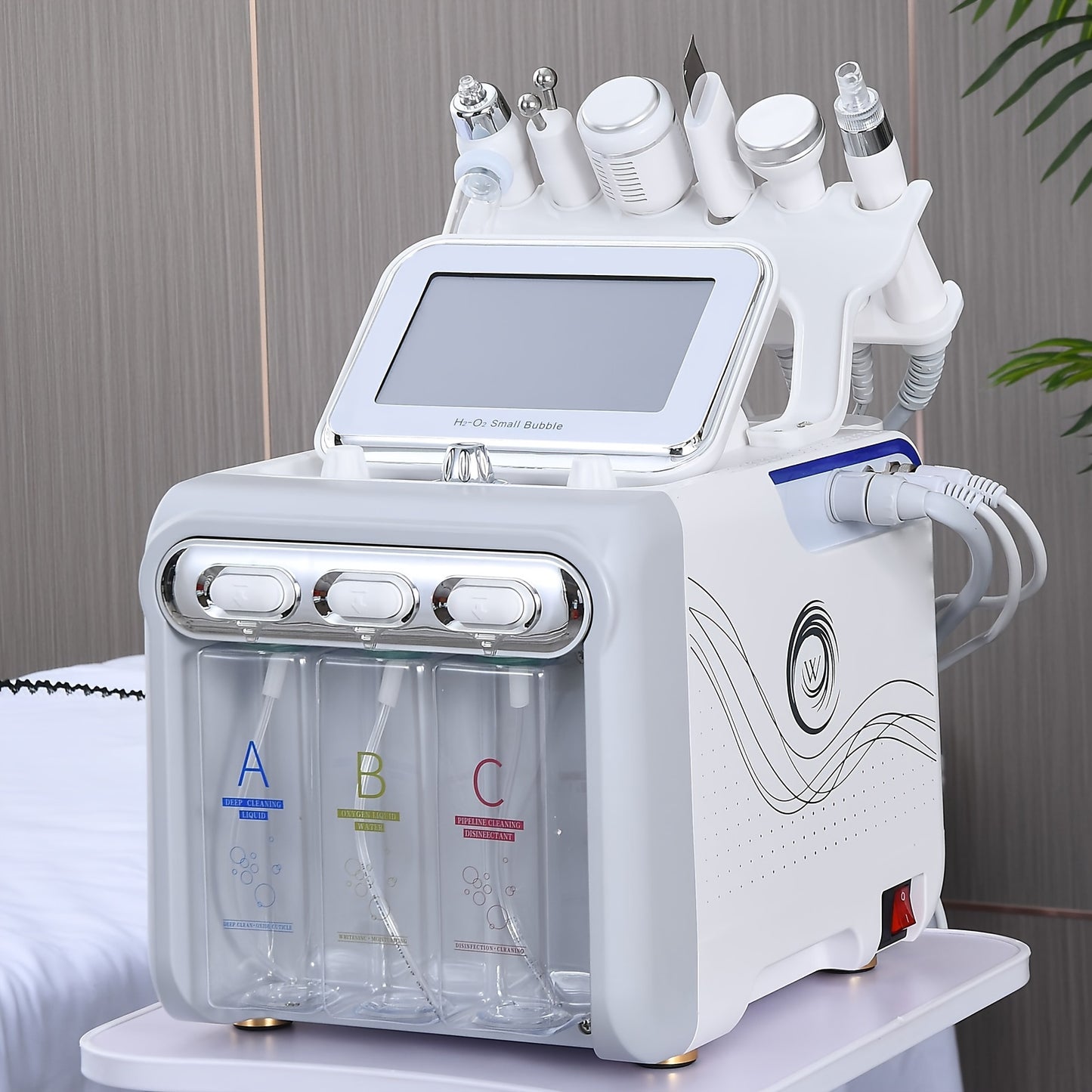 6-in-1 H2O2 Beauty Skin Cleaning Hydrogen-Oxygen Facial Machine, Facial Care Machine, Homeuse Beauty Instrument