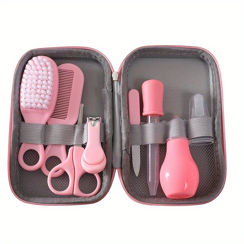8pcs Medical Care & Beauty Kit - Portable 8-in-1 Safety Care Set, Nose & Tongue Cleaner, Ideal for Shower Gifts