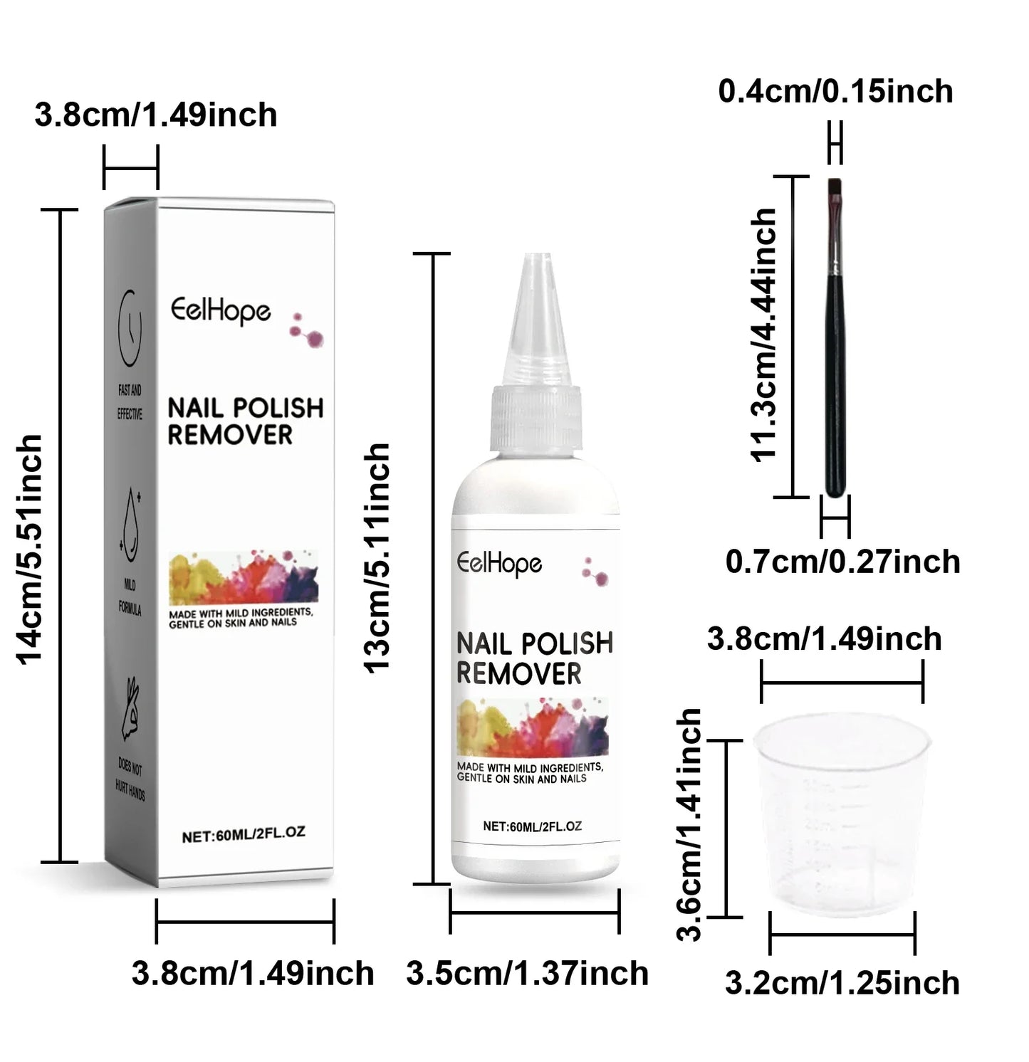 60ml Nail Brush Cleaner