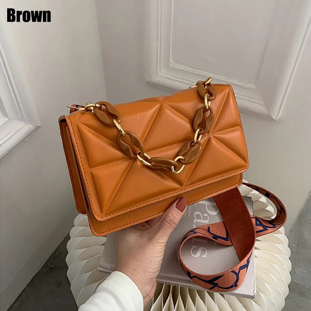 Large Capacity Shoulder Bag Women Female Fashion Casual Handbags PU Leather Crossobdy Clutch Flap Bag Streetwear Accessory