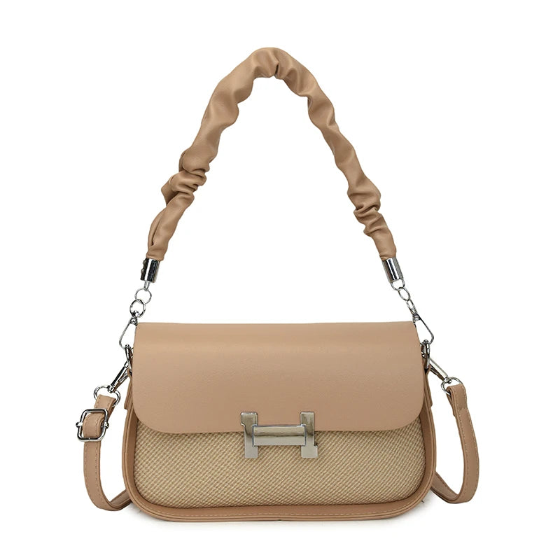 High Quality Fashionable Crossbody Bag Women's Designer Leather Handbag Minimalist Solid Color With Adjustable Shoulder Strap