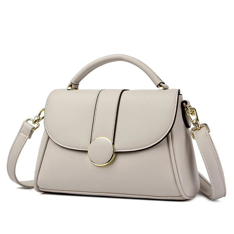 2025 New Fashionable Handbag for Women, Large Capacity, Simple Soft Leather Shoulder/Crossbody Bag, Perfect Gift