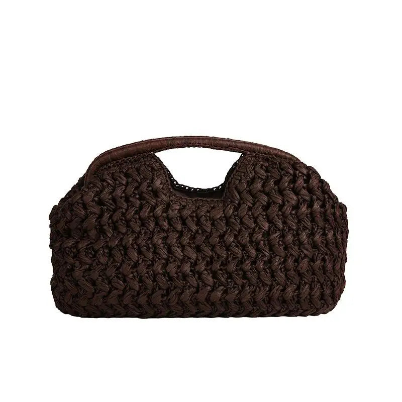 Handbag Fashion Elegant Woven Beach Straw Underarm Bag Versatile Exquisite Shoulder Evening Bags For Women Gifts