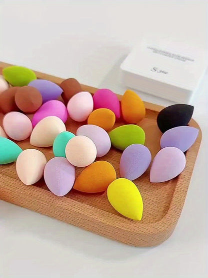 3/10pcs Beauty Sponges, Makeup Blender, Dry & Wet Use, Cosmetic Puffs In Random Colors & Shapes, Flawless Foundation Application