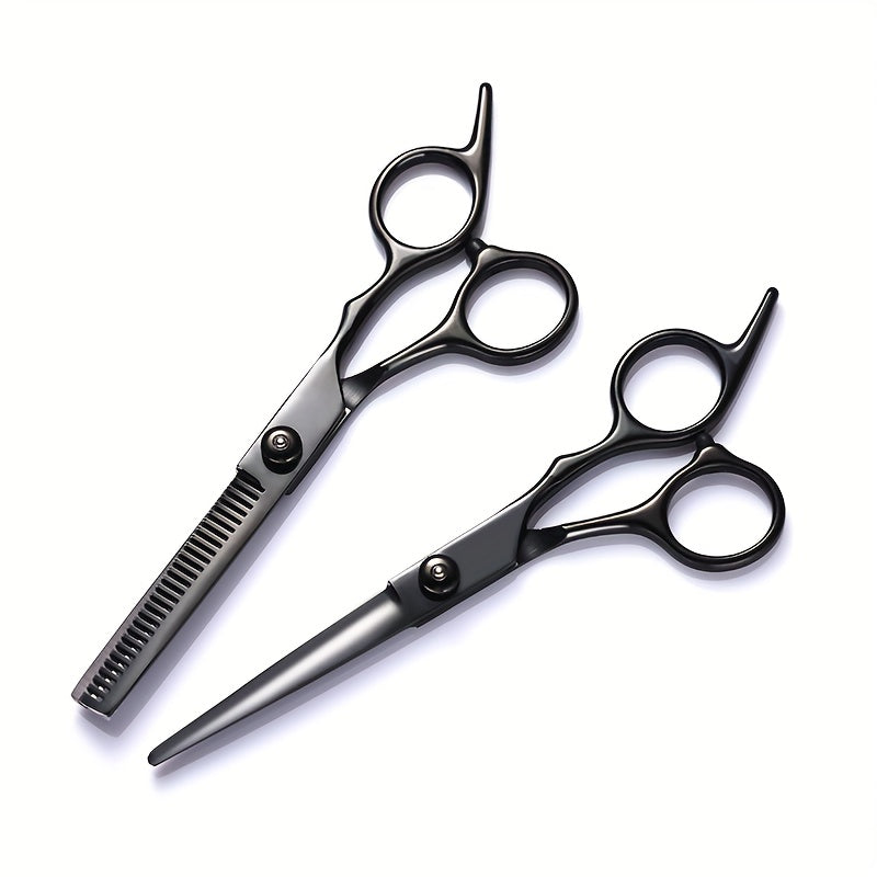 A Set of 1 Hair Cutting Tool, a 9pcs 6.0-Inch Hair Scissors Tool Kit, Professional Hair Cutting Tools Suitable for Home Hair Salons And Beauty Parlors.