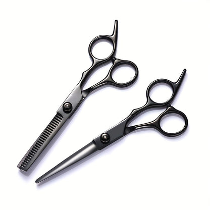 A Set of 1 Hair Cutting Tool, a 9pcs 6.0-Inch Hair Scissors Tool Kit, Professional Hair Cutting Tools Suitable for Home Hair Salons And Beauty Parlors.