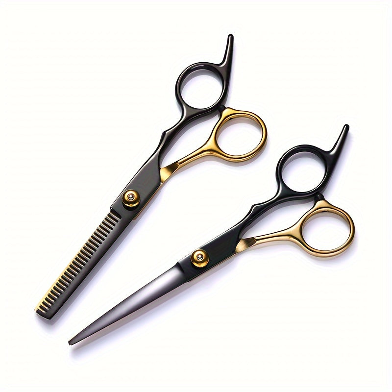 A Set of 1 Hair Cutting Tool, a 9pcs 6.0-Inch Hair Scissors Tool Kit, Professional Hair Cutting Tools Suitable for Home Hair Salons And Beauty Parlors.