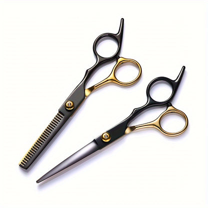 A Set of 1 Hair Cutting Tool, a 9pcs 6.0-Inch Hair Scissors Tool Kit, Professional Hair Cutting Tools Suitable for Home Hair Salons And Beauty Parlors.