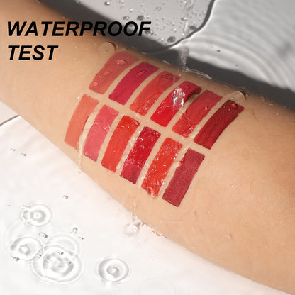 6 PCS Matte Liquid Lipstick With 6 PCS Lip Liner Set, Long-Lasting Non-Stick Cup, Waterproof High-Pigment Velvet Finish, Lightweight Nude Lip Gloss Kit, Perfect For Fuller Lips And All-Day Wear, Beauty Gift For Girls And Wome