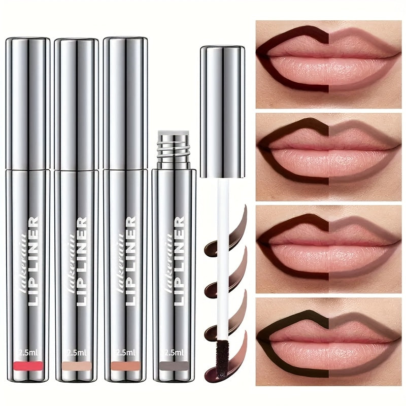 Lakerain -off Lip Liner | Gently Defines Retro 3D Lips, Waterproof Matte, Long-lasting & Smudge-proof, Creates All-day Natural Beauty Lips