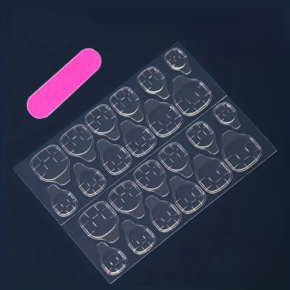 24pcs Press-On Nails Set, Almond Shape, Pink Fresh Floral Design, Long Length, Glossy Finish, Fake Nails with 1 Nail File & 1 Jelly Glue, Nail Art for Beauty & Personal Care