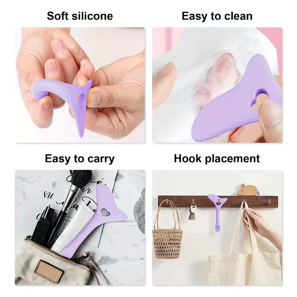 [3pcs Silicone Makeup Tool Set] 3pcs Silicone Makeup Tool Set - Eyeliner & Mascara Shields, Fragrance-Free Beauty Accessories