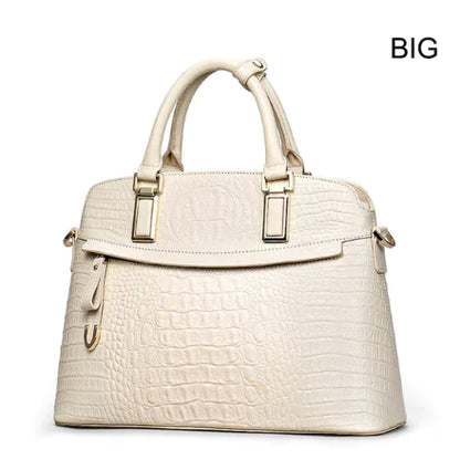 Stylish Genuine Leather Women's Crocodile Shell Bag