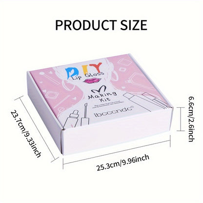 Sparkling DIY Lip Gloss Kit - Create Your Own Long-Lasting, Shimmering Lipstick with Glitter Liquid Makeup Base - Complete Customizable Beauty Set