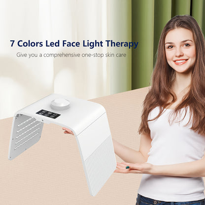 Facial Mask Instrument Seven color folding face hydration spray instrument Steaming face machine Photodynamic LED beauty instrument Christmas gift, Valentine's Day gift, Mother's Day gift, birthday gift, girlfriend, female gi