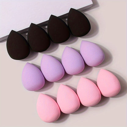 3/10pcs Beauty Sponges, Makeup Blender, Dry & Wet Use, Cosmetic Puffs In Random Colors & Shapes, Flawless Foundation Application