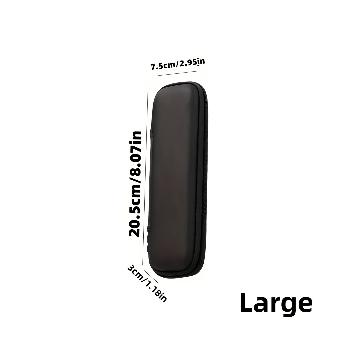 Large Capacity Travel Makeup Brush Organizer Bag - Waterproof PU, Dust-Proof Storage for Eye Shadow & Beauty Tools, Black, Easy to Clean, Portable Design with Multiple Compartments