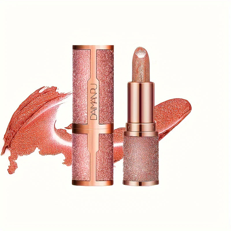 3Pcs Set Glitter Lipstick, Sparkling Lip Balm, Starry Shimmer, Moisturizing Lip Balm, Long-Lasting, Lip Makeup, Beauty Cosmetic For Lustrous & Radiant Lips