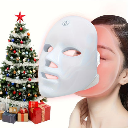 LED Face Mask With 7 Colors, Electric Beauty Facial Mask Instrument, Facial Skin Care Device