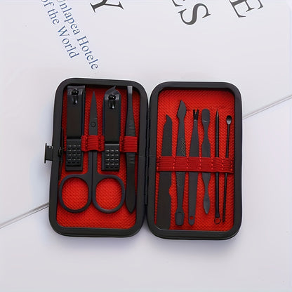 1 set nail clipper manicure tool set with portable travel case, nail clipper and knife set, professional nail clipper pedicure set, travel beauty kit