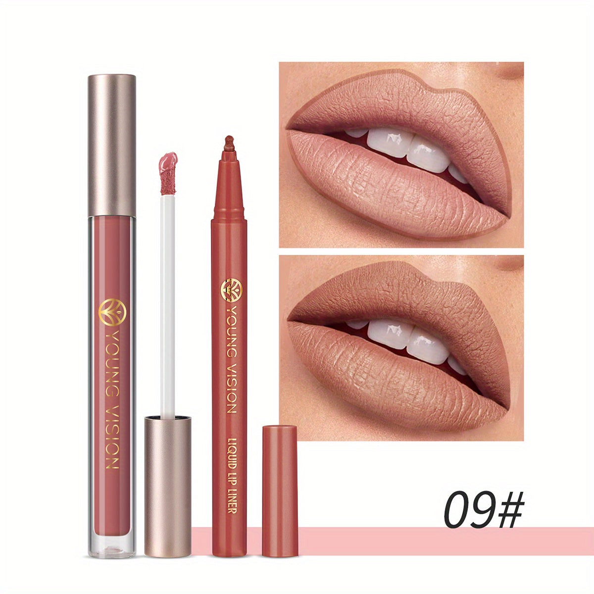 Lipstick and Lip Liner Set - Long-Lasting Color for Full, Defined Lips - Smooth Application - Essential Beauty Kit for Everyday & Special Occasions!
