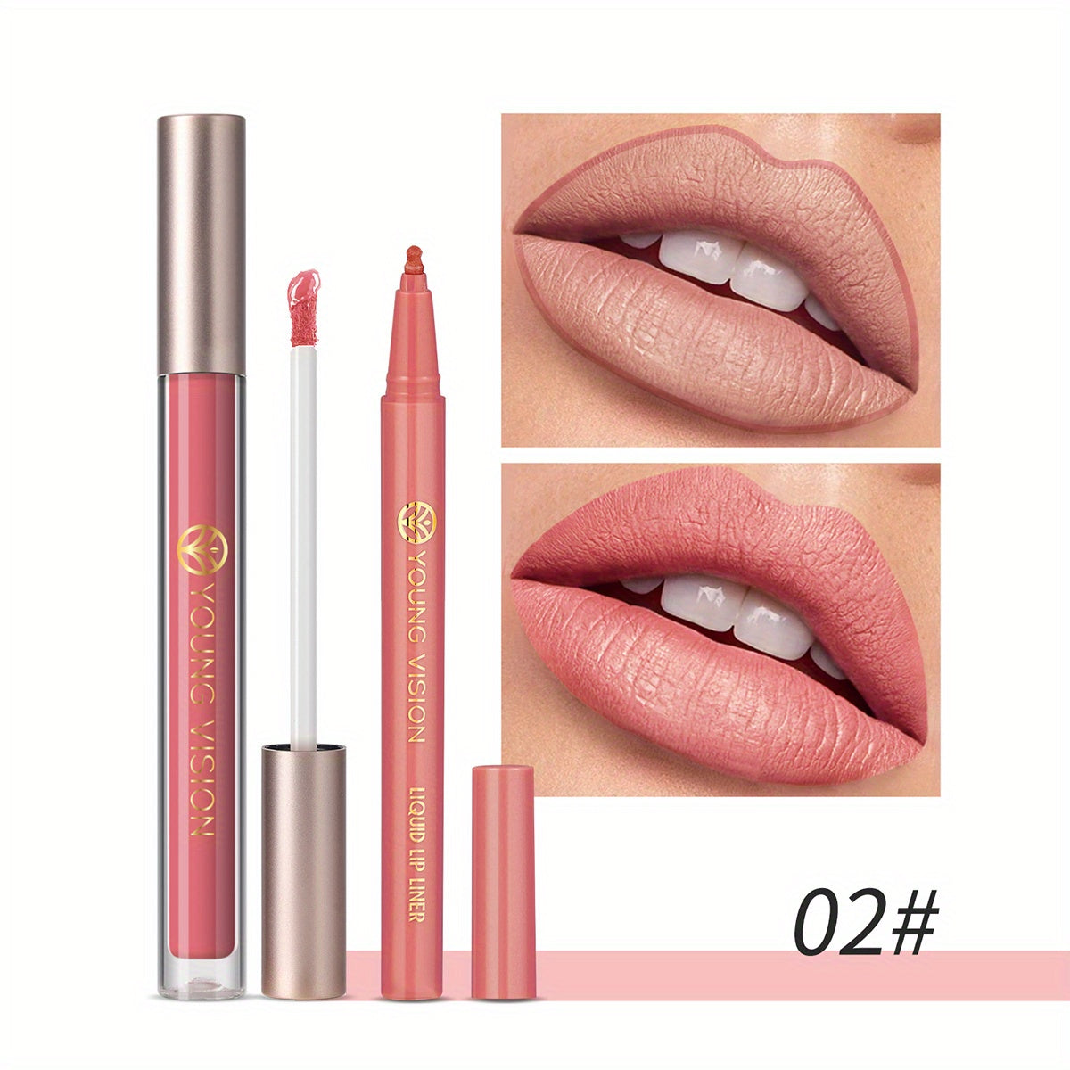 Lipstick and Lip Liner Set - Long-Lasting Color for Full, Defined Lips - Smooth Application - Essential Beauty Kit for Everyday & Special Occasions!