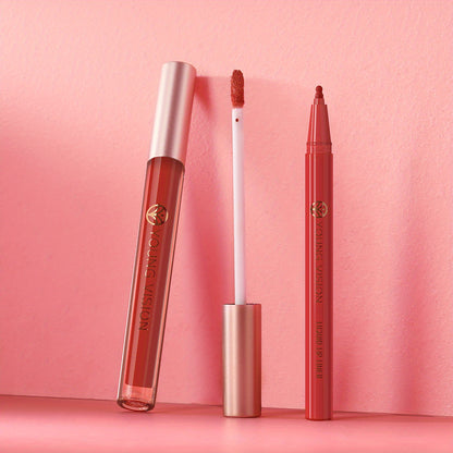 Lipstick and Lip Liner Set - Long-Lasting Color for Full, Defined Lips - Smooth Application - Essential Beauty Kit for Everyday & Special Occasions!