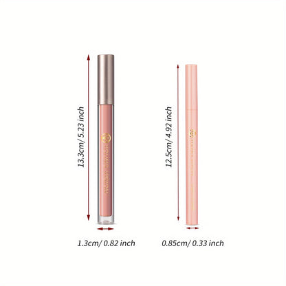Lipstick and Lip Liner Set - Long-Lasting Color for Full, Defined Lips - Smooth Application - Essential Beauty Kit for Everyday & Special Occasions!
