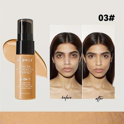 6-Shade Longwear Foundation: Waterproof, Sweatproof, Oil-Control & Easy-To-Blend Concealer for Flawless Skin, Foundation, Makeup, Cosmetics, Skin Care, Face Beauty, Matte Finish, Beauty Product-Valentine'S Bay