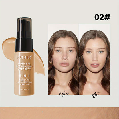 6-Shade Longwear Foundation: Waterproof, Sweatproof, Oil-Control & Easy-To-Blend Concealer for Flawless Skin, Foundation, Makeup, Cosmetics, Skin Care, Face Beauty, Matte Finish, Beauty Product-Valentine'S Bay