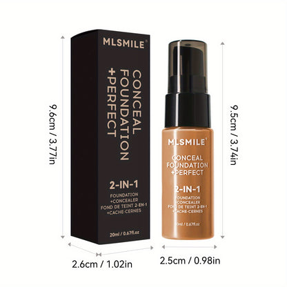 6-Shade Longwear Foundation: Waterproof, Sweatproof, Oil-Control & Easy-To-Blend Concealer for Flawless Skin, Foundation, Makeup, Cosmetics, Skin Care, Face Beauty, Matte Finish, Beauty Product-Valentine'S Bay