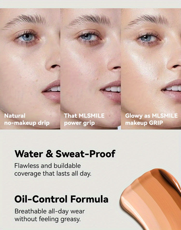 6-Shade Longwear Foundation: Waterproof, Sweatproof, Oil-Control & Easy-To-Blend Concealer for Flawless Skin, Foundation, Makeup, Cosmetics, Skin Care, Face Beauty, Matte Finish, Beauty Product-Valentine'S Bay