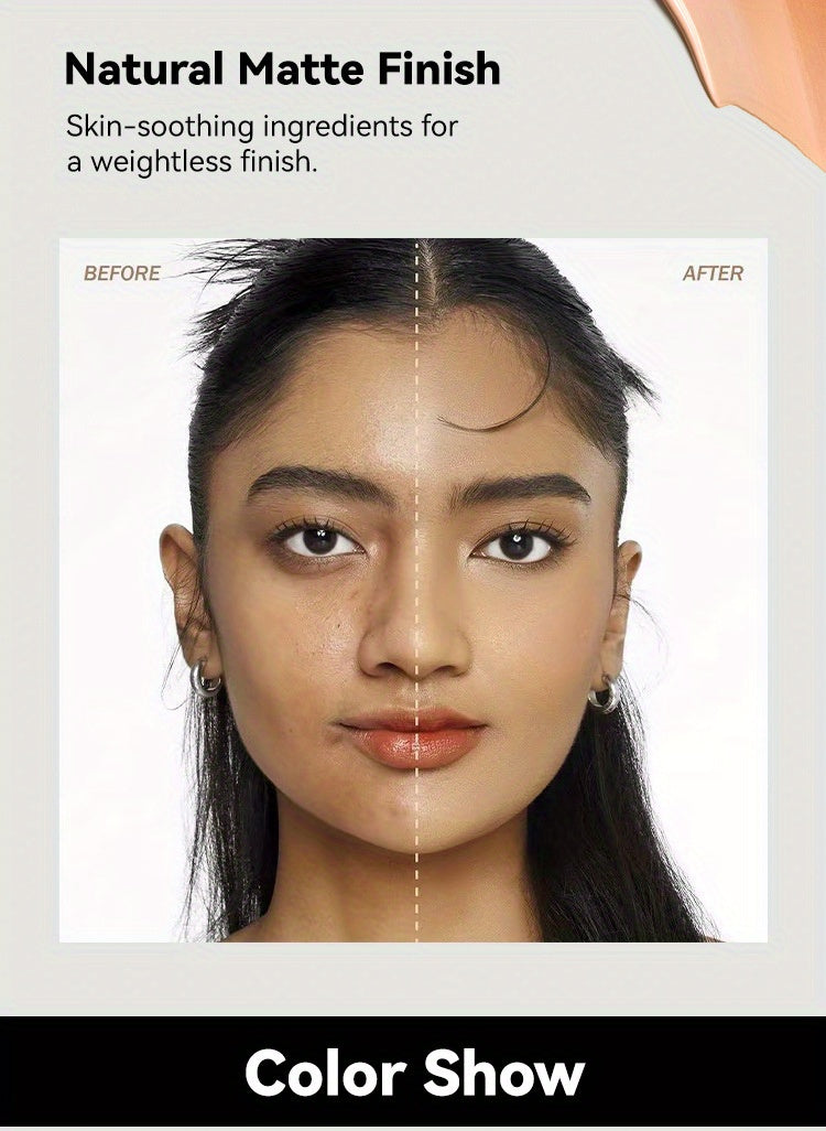 6-Shade Longwear Foundation: Waterproof, Sweatproof, Oil-Control & Easy-To-Blend Concealer for Flawless Skin, Foundation, Makeup, Cosmetics, Skin Care, Face Beauty, Matte Finish, Beauty Product-Valentine'S Bay