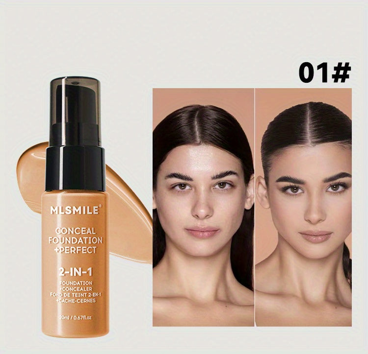 6-Shade Longwear Foundation: Waterproof, Sweatproof, Oil-Control & Easy-To-Blend Concealer for Flawless Skin, Foundation, Makeup, Cosmetics, Skin Care, Face Beauty, Matte Finish, Beauty Product-Valentine'S Bay