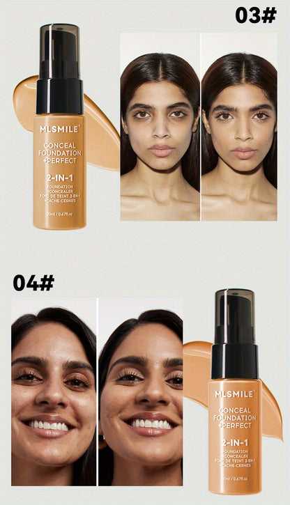 6-Shade Longwear Foundation: Waterproof, Sweatproof, Oil-Control & Easy-To-Blend Concealer for Flawless Skin, Foundation, Makeup, Cosmetics, Skin Care, Face Beauty, Matte Finish, Beauty Product-Valentine'S Bay