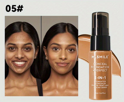 6-Shade Longwear Foundation: Waterproof, Sweatproof, Oil-Control & Easy-To-Blend Concealer for Flawless Skin, Foundation, Makeup, Cosmetics, Skin Care, Face Beauty, Matte Finish, Beauty Product-Valentine'S Bay
