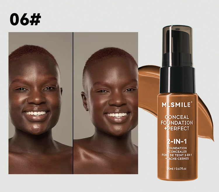 6-Shade Longwear Foundation: Waterproof, Sweatproof, Oil-Control & Easy-To-Blend Concealer for Flawless Skin, Foundation, Makeup, Cosmetics, Skin Care, Face Beauty, Matte Finish, Beauty Product-Valentine'S Bay