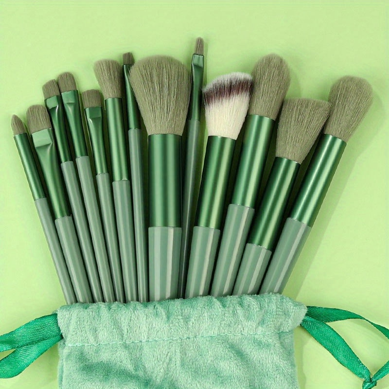 Makeup Brush Set Soft Fluffy Professional Cosmetic Foundation Powder Eyeshadow Kabuki Blending Make Up Brush Beauty Tool With Bag Makeup Sponge Beauty Gift For Makeup Beginner