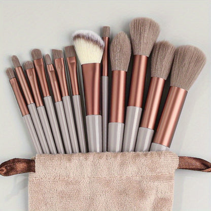 Makeup Brush Set Soft Fluffy Professional Cosmetic Foundation Powder Eyeshadow Kabuki Blending Make Up Brush Beauty Tool With Bag Makeup Sponge Beauty Gift For Makeup Beginner
