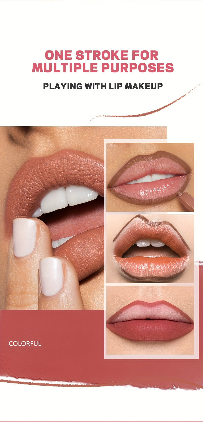 12 Color Lip Liner Set Long Lasting, Waterproof, Sweat Resistant, Easy to Color, Fade Resistant Lip Gloss Set Beauty Makeup, Valentine's Day Gift