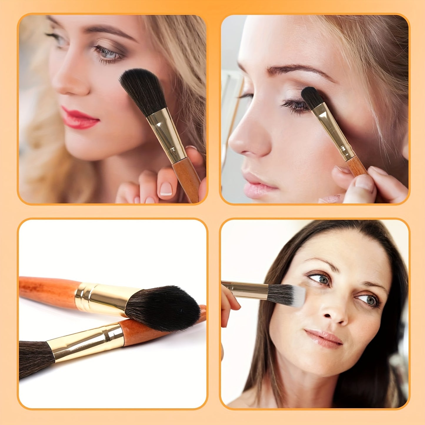 13 PCS Pro Makeup Brush Set - Soft, Comprehensive, Cruelty-Free Brushes for Eye Shadow, Foundation, BB Cream, Concealer, Blush, Powder, and Blending - Perfect for Women's Daily Beauty Routine