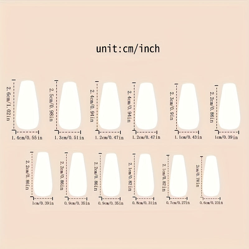 Show Your Beauty 24pcs Medium Ballet Nails Classic Retro Black Gradient Trees Flowers Butterflies Glossy French False Nails Fashionable and Versatile Wearable Nails Suitable for Women and Girls Daily Wear Removable Press-on N