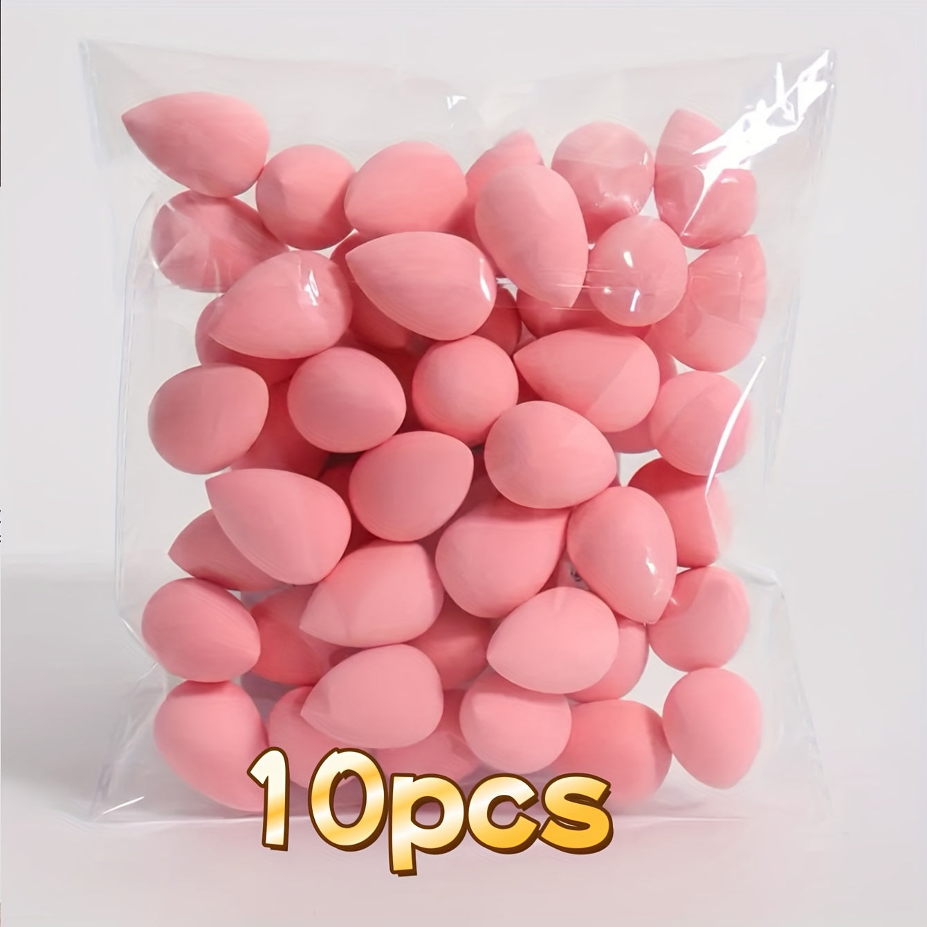 3/10pcs Beauty Sponges, Makeup Blender, Dry & Wet Use, Cosmetic Puffs In Random Colors & Shapes, Flawless Foundation Application