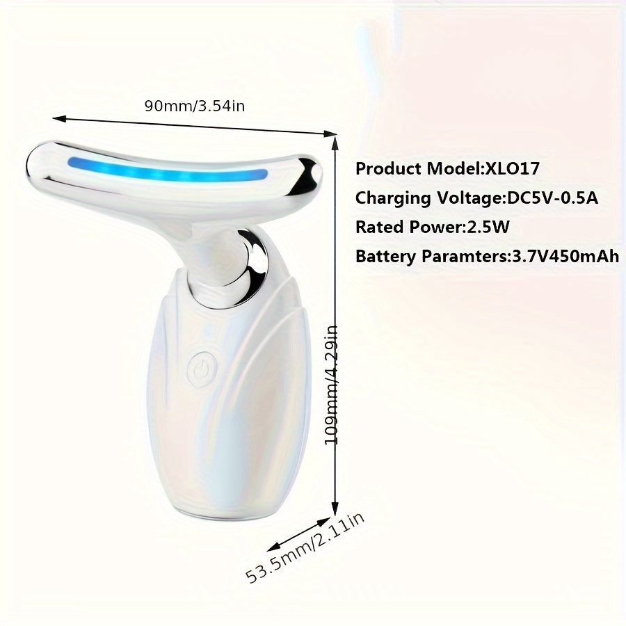 1Pc Electric Neck Beauty Device Neck Lift Massager Home Beauty Device Face and Neck Wrinkle Care Massager