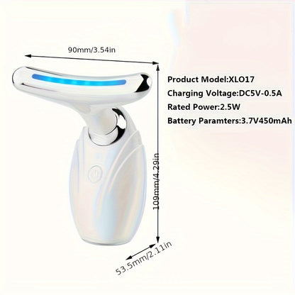 1Pc Electric Neck Beauty Device Neck Lift Massager Home Beauty Device Face and Neck Wrinkle Care Massager