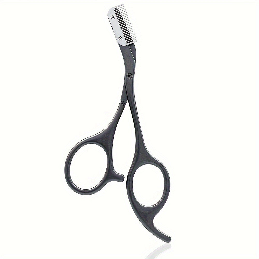 Eyebrow Trimmer Scissors with Comb Ladies Ladies Men Hair Removal Beauty Shaping Stainless Steel Eyebrow Makeup Remover Tool - Facial Care Gift for Mom