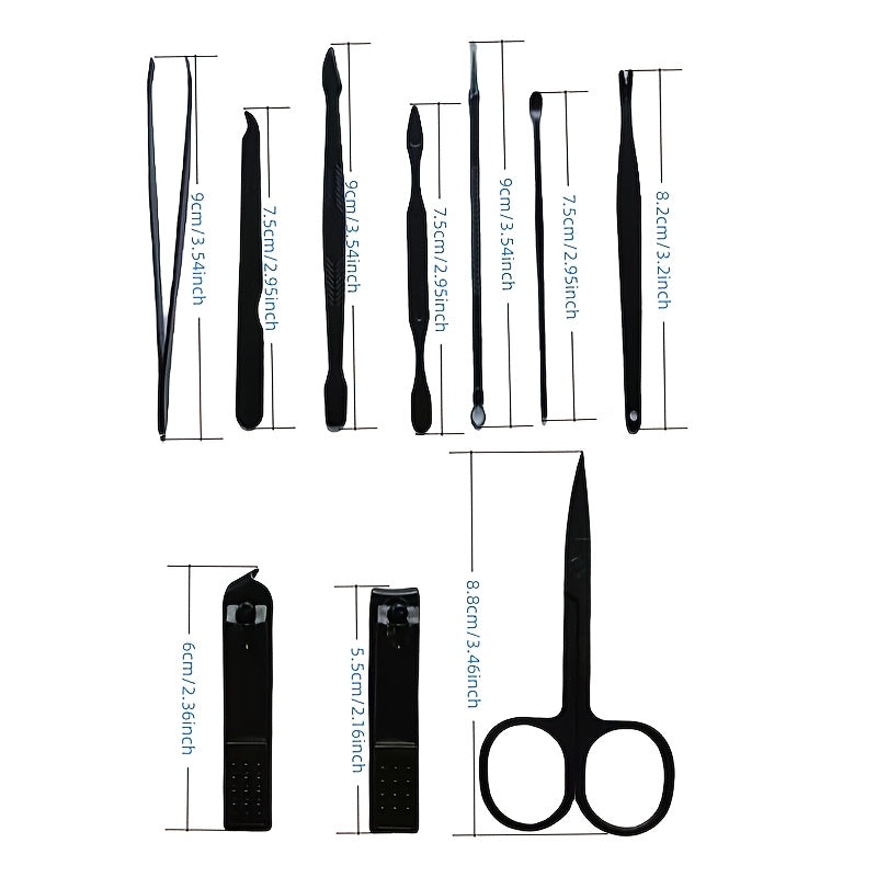 1 set nail clipper manicure tool set with portable travel case, nail clipper and knife set, professional nail clipper pedicure set, travel beauty kit