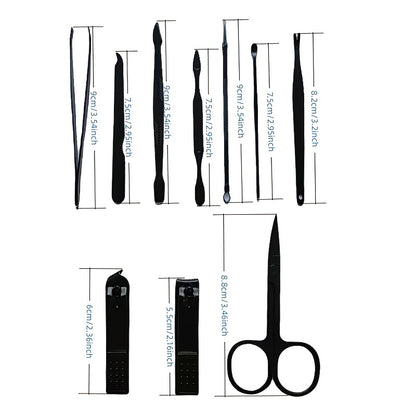 1 set nail clipper manicure tool set with portable travel case, nail clipper and knife set, professional nail clipper pedicure set, travel beauty kit